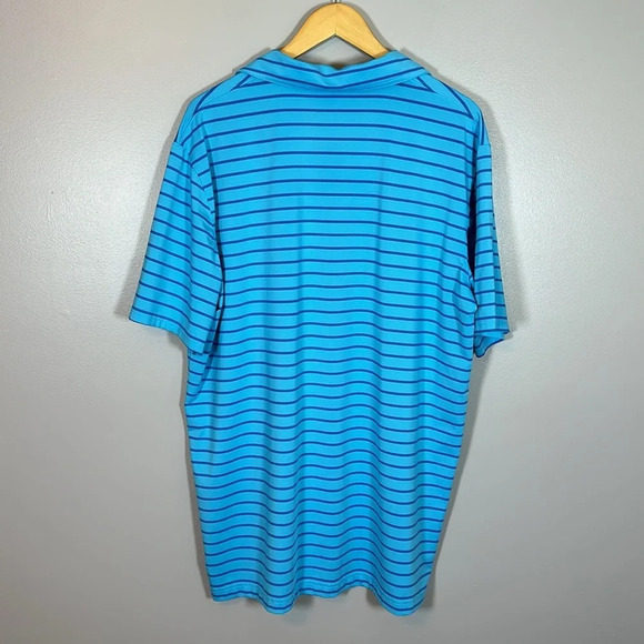 L.L. Bean Striped Slightly Fitted Short Sleeve Polo Shirt Men’s XLT - Picture 2 of 5
